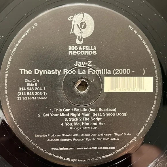 JAY-Z The DYNASTY レコード JAY-Z - The Dynasty: Roc La Familia 2000 - Amazon.com Music